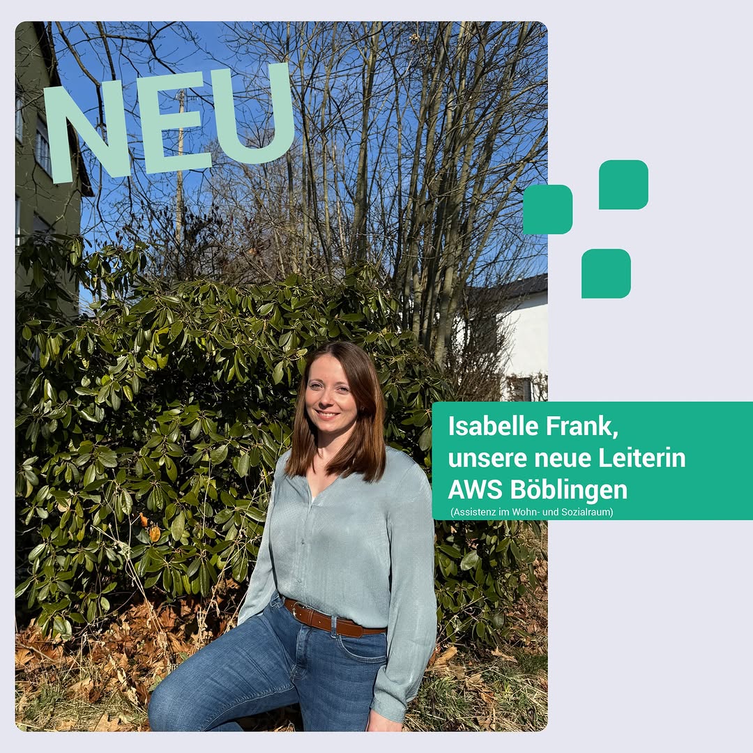 Isabelle Frank ist seit dem 1. Januar 2025 unsere neue Leiterin des AWS in&hellip;