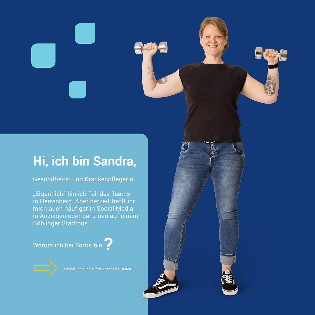 Hi, ich bin Sandra , Gesundheits- und Krankenpflegerin bei Fortis . „Eigentlich“&hellip;