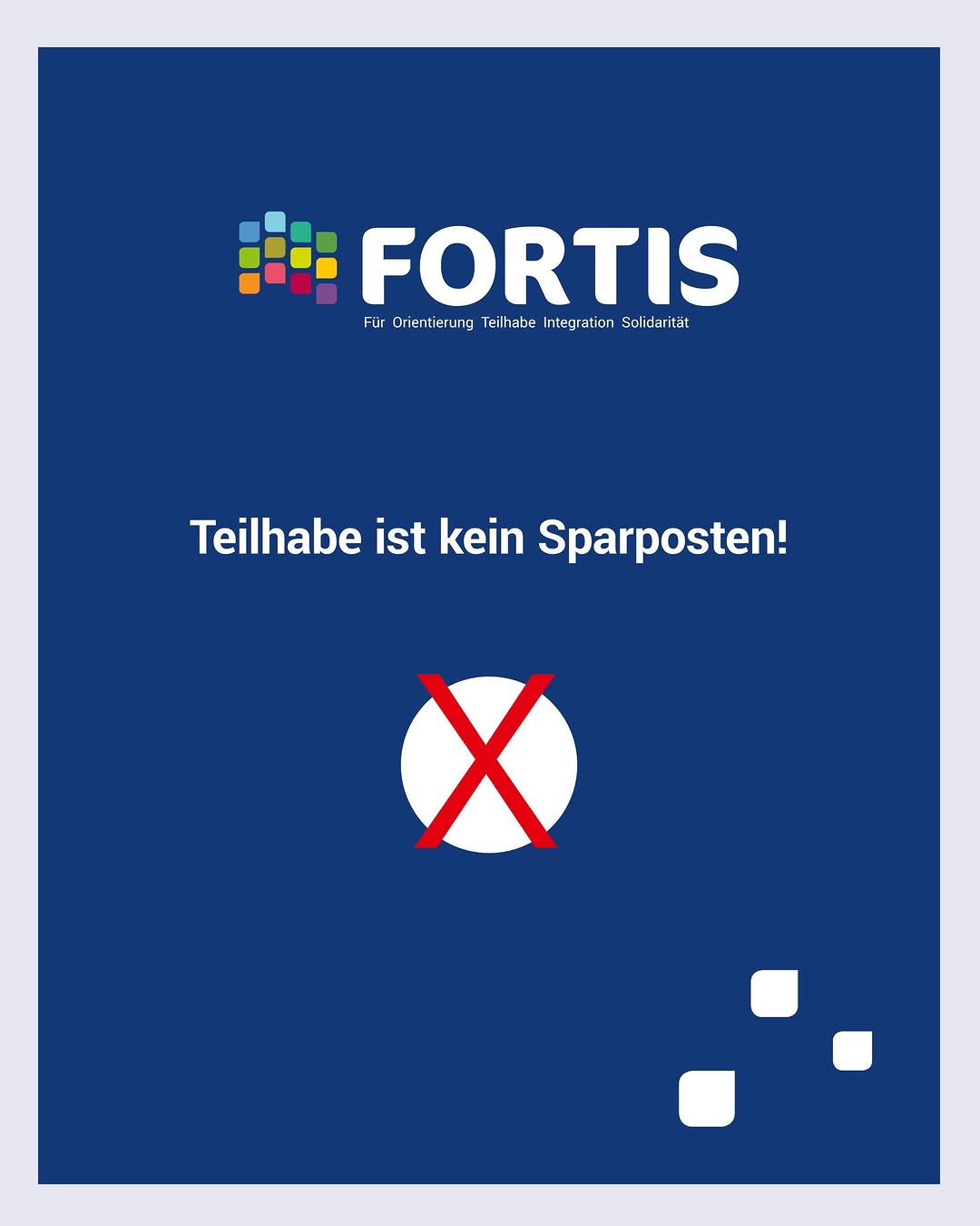 Teilhabe ist kein Sparposten. Punkt.
Inklusion und Teilhabe – keine Kürzungen&hellip;